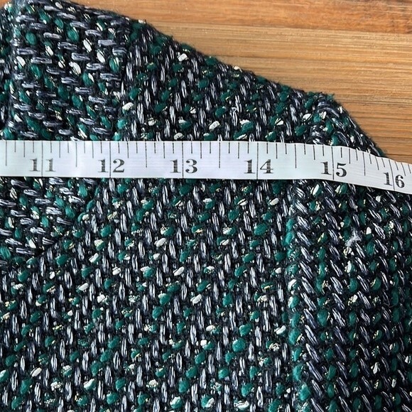 NWT Ann Taylor Tweed Mid Length Belted Blazer Jacket XS - Picture 13 of 15